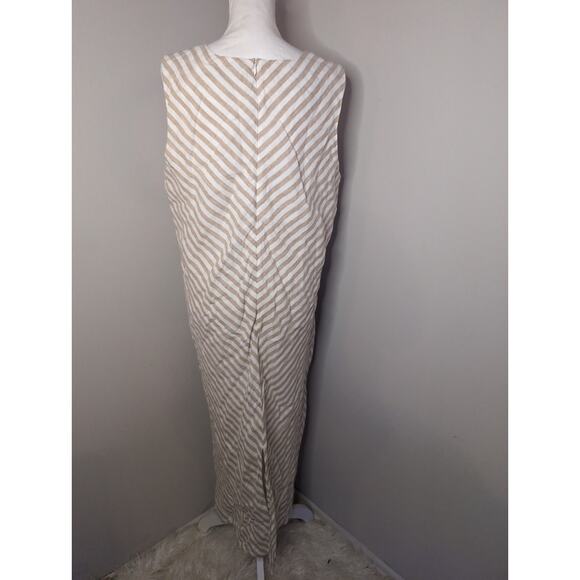 Everlane linen The Bias Cut striped sleeveless dress - Picture 3 of 8